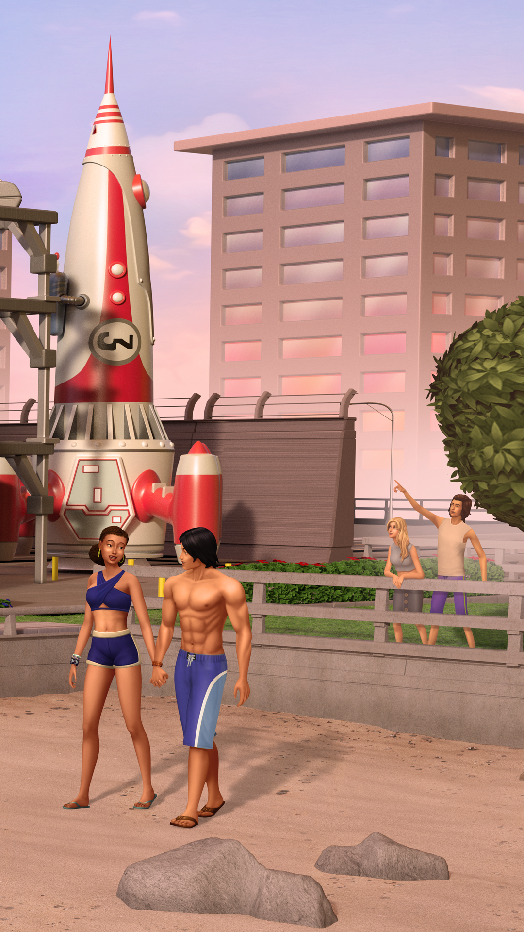 The Sims Mobile: Waterfront Wallpaper