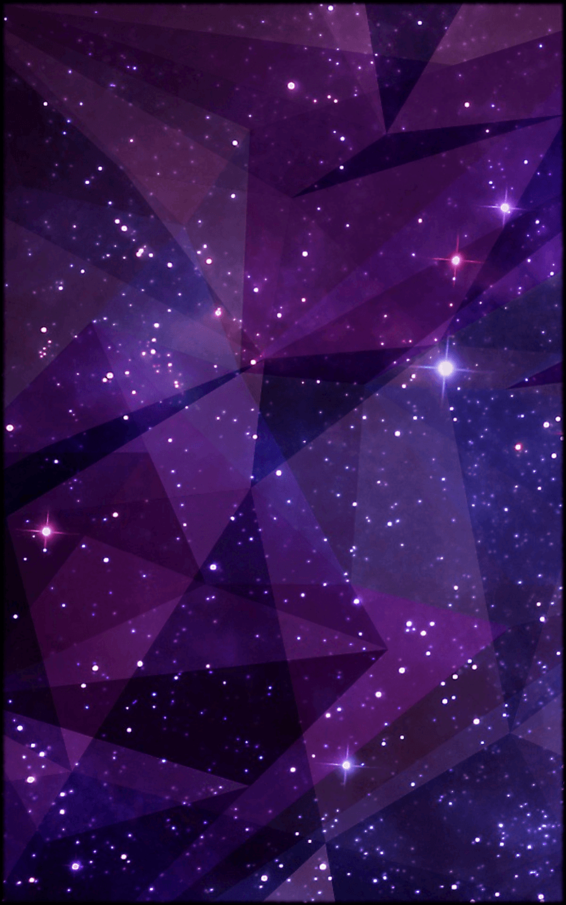 Purple Starry Abstract Art Mobile Phone Wallpaper 1200x1920