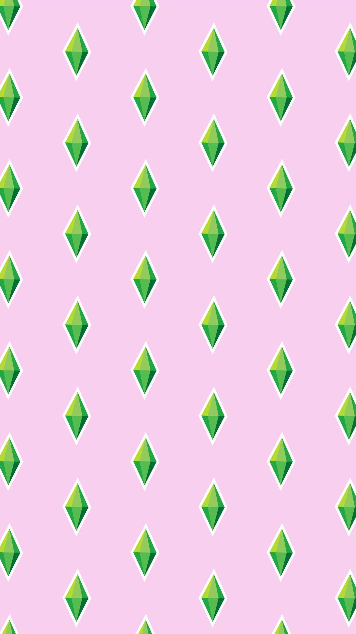 Express your very good mood with The Sims 4 Plumbob wallpaper
