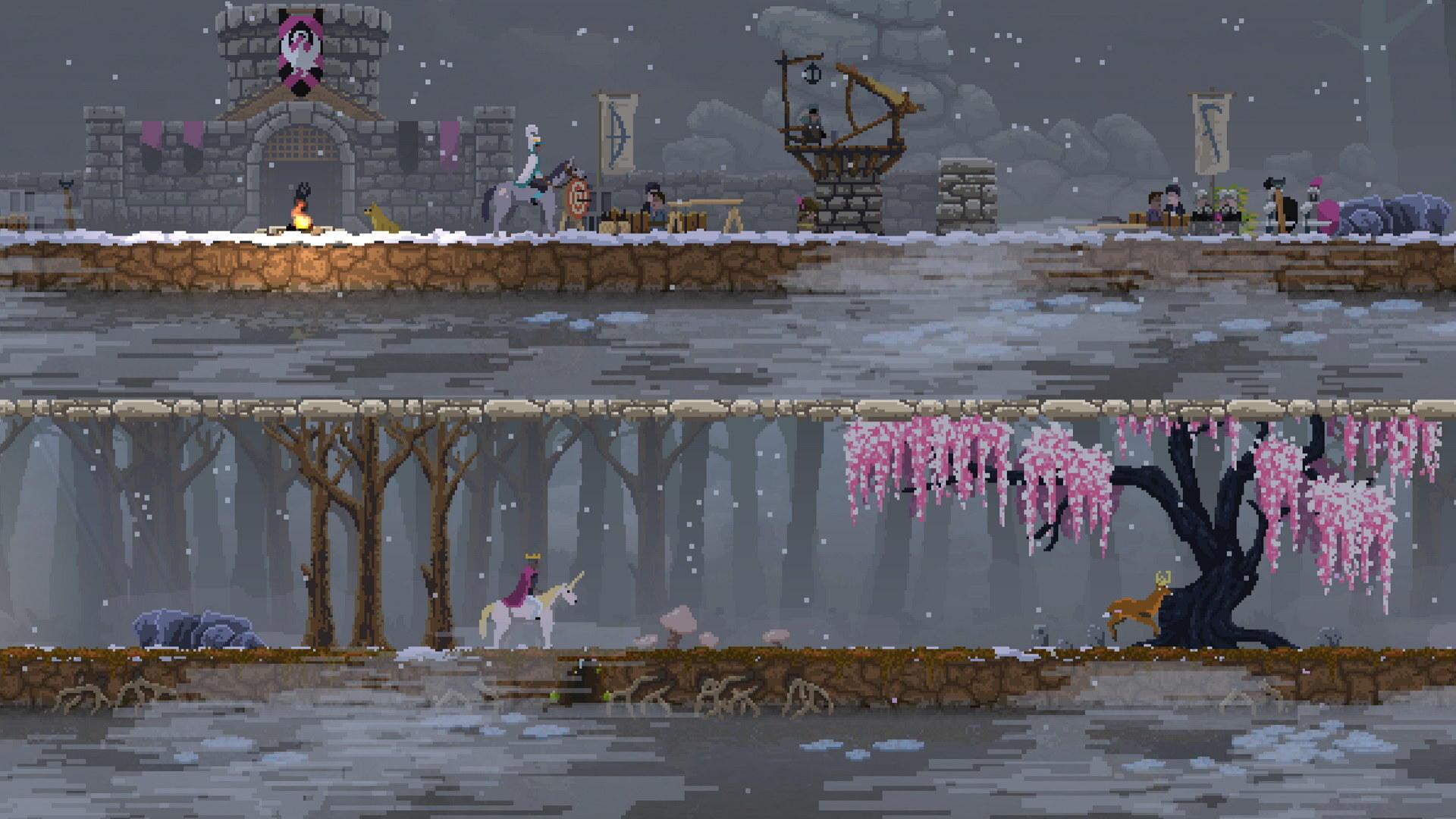 Kingdom Two Crowns starts cooperative lording in December. Rock