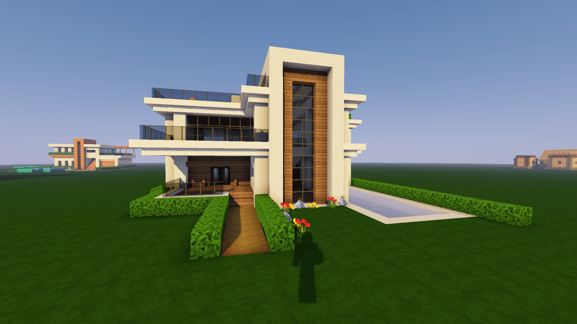 One Of My Recent Attempts At A Minecraft Modern House Mansion
