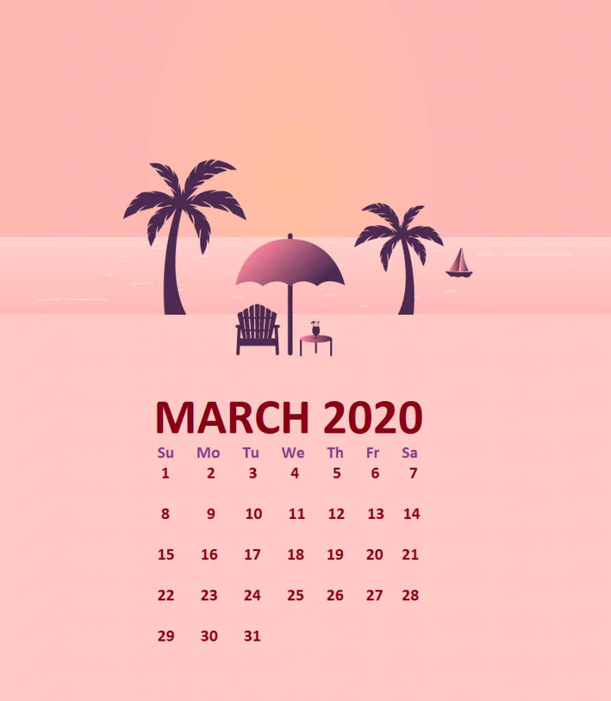 iPhone March 2020 Background Wallpaper. Calendar wallpaper, Free
