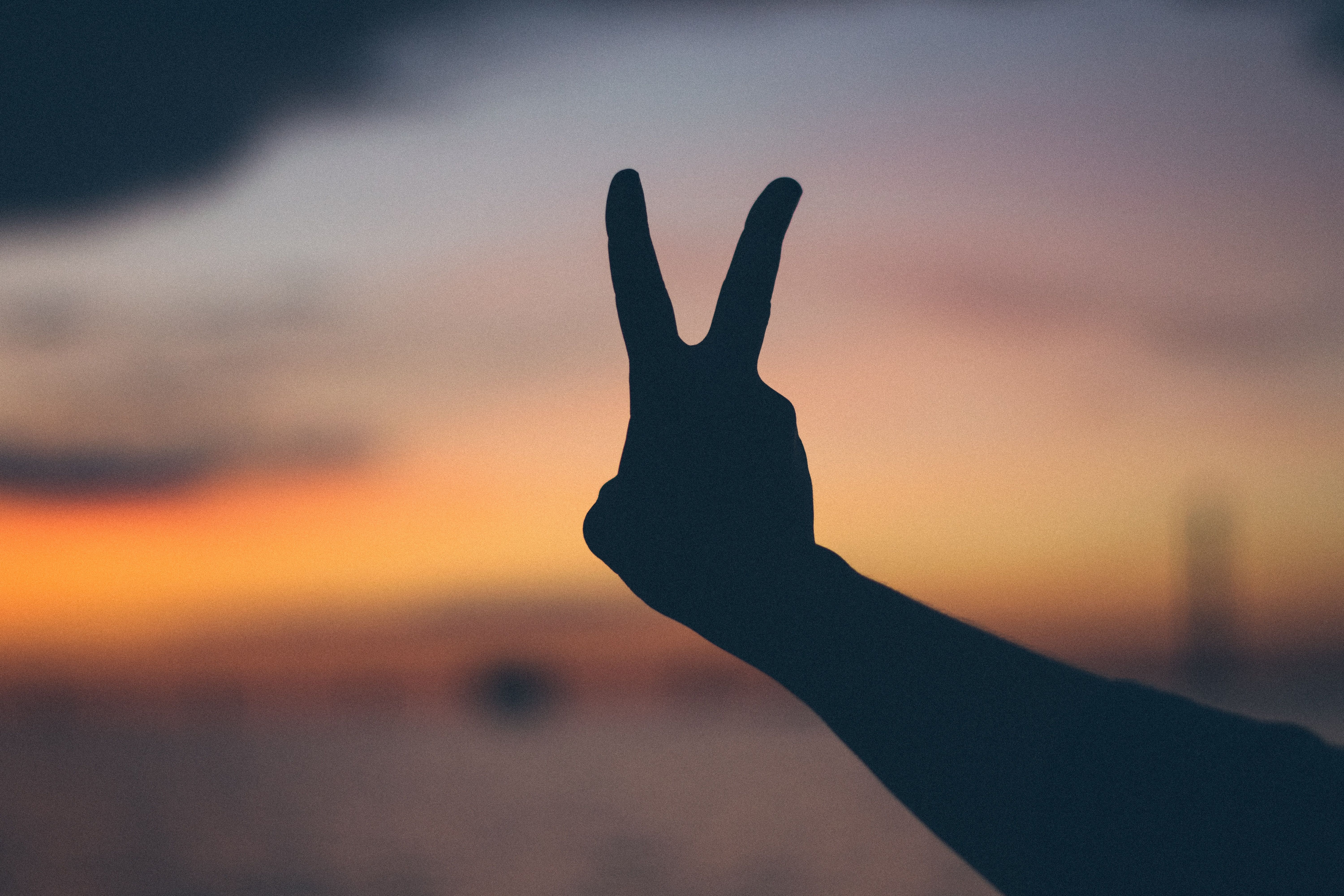 Peace Sign Hand Photography, Download Wallpaper