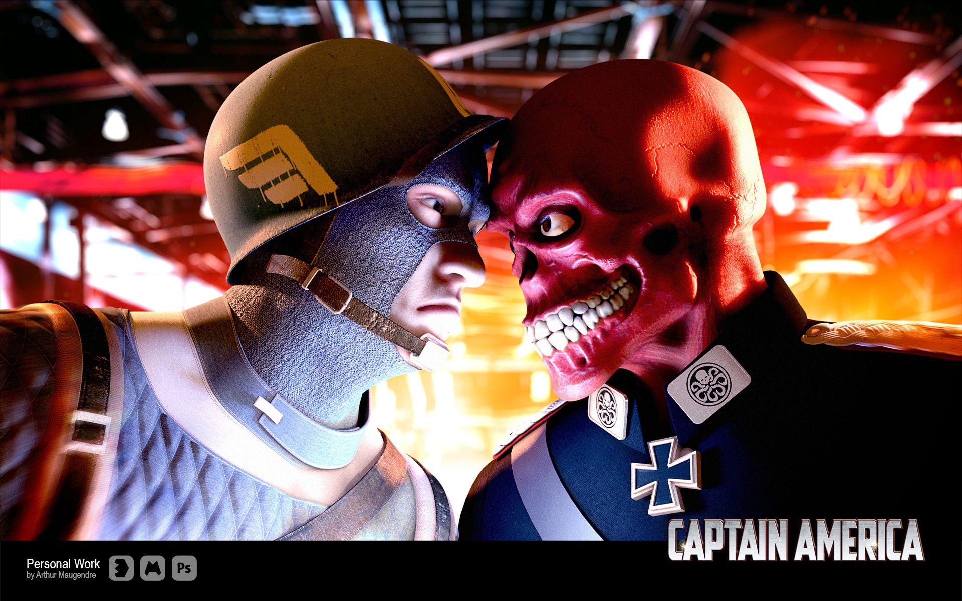 Captain America VS Red Skull, Arthur MAUGENDRE