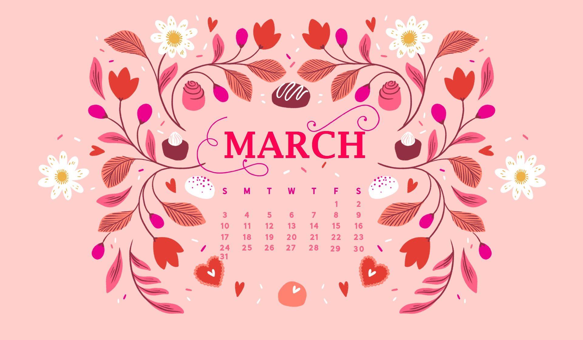 March 2023 Calendar Desktop Wallpapers  EntheosWeb