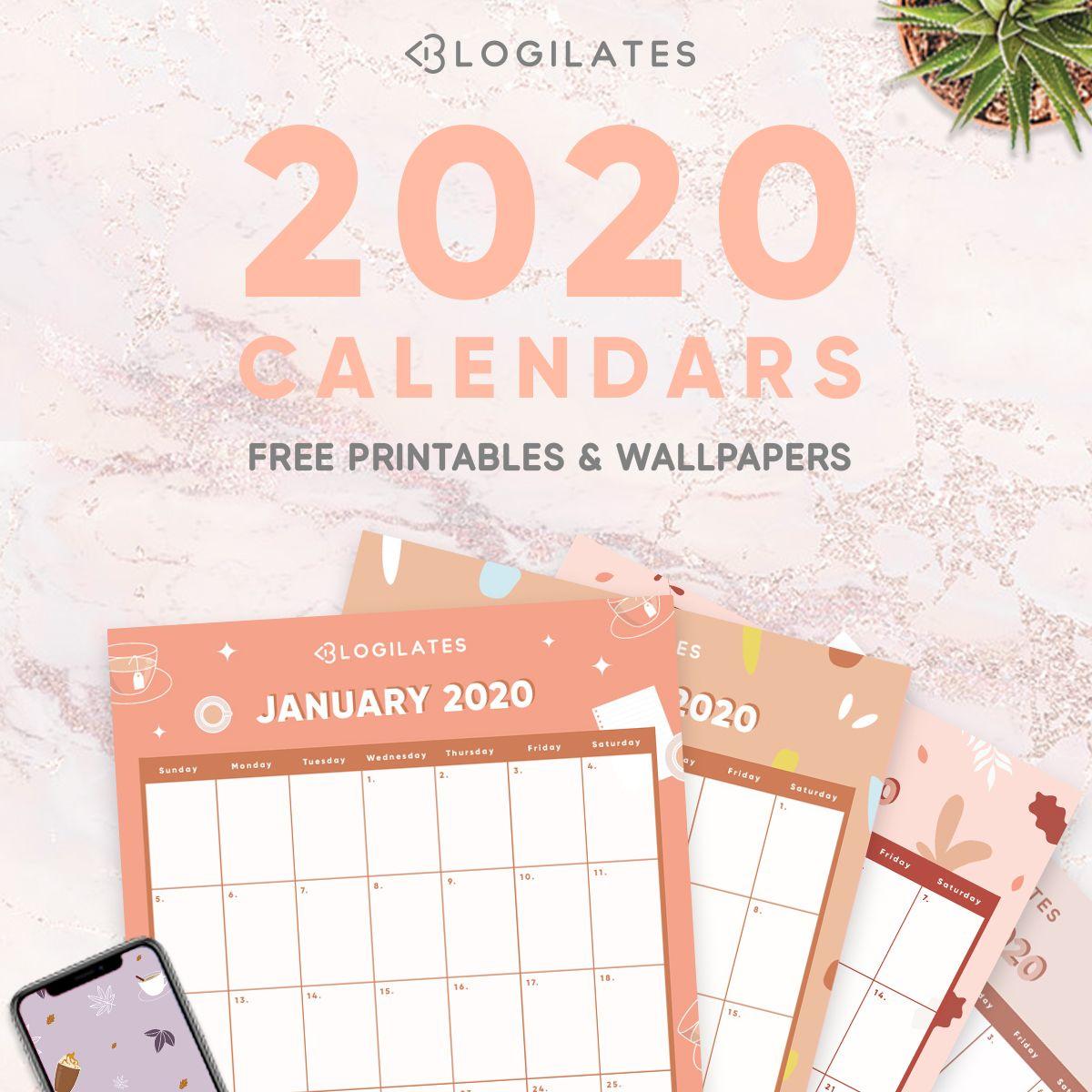 The Cutest 2020 Printable Calendars *FREE*