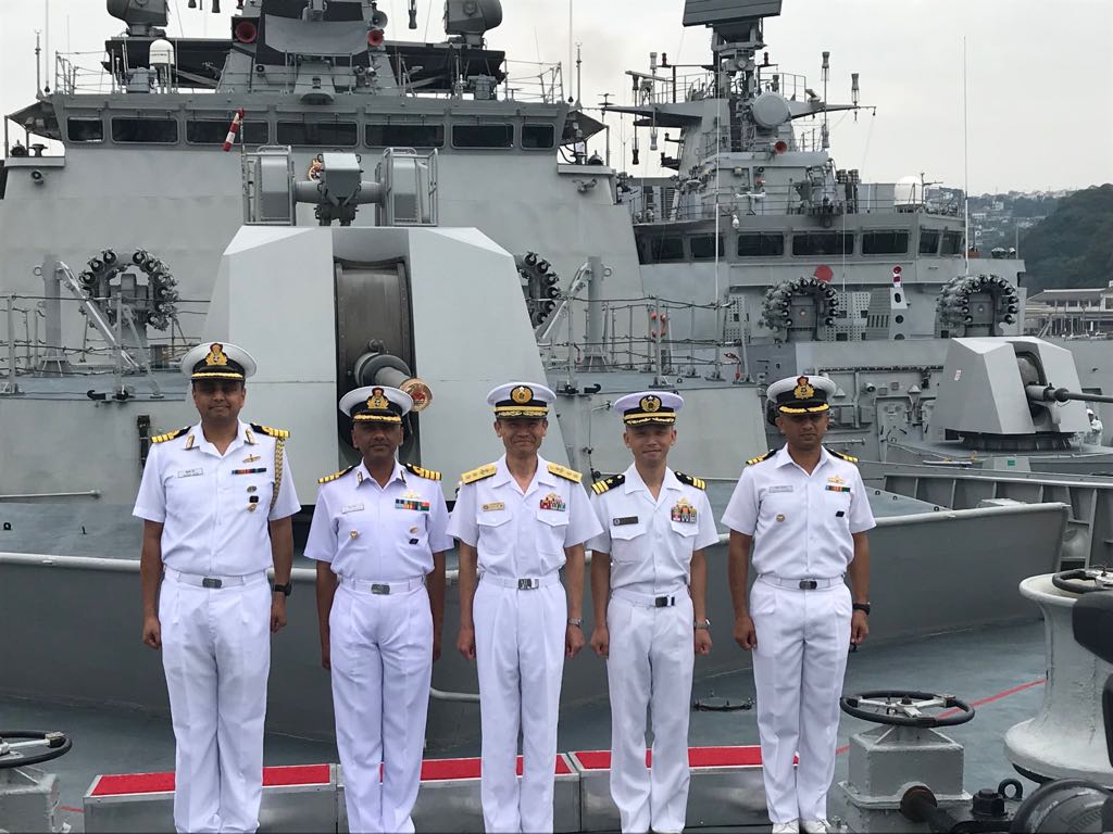 Indian Naval Ships Satpura and Kadmatt Visit Japan