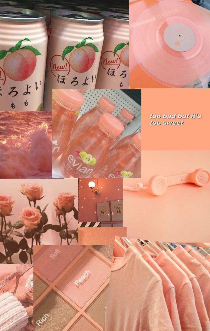 Peach Aesthetic Wallpaper Thingy Idk Peach Drink Japan