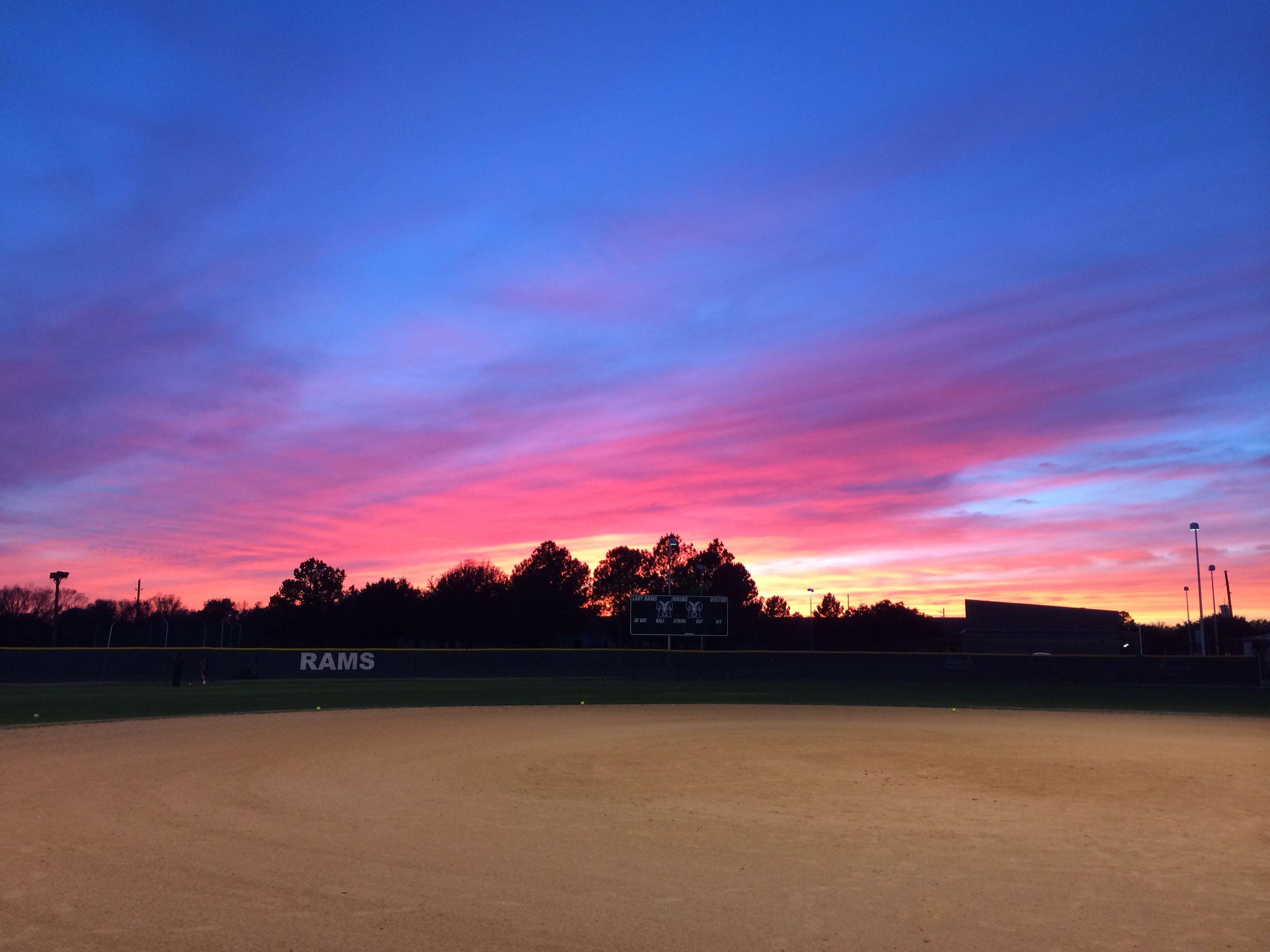 Night at my field!. Softball picture, Softball, Outdoor