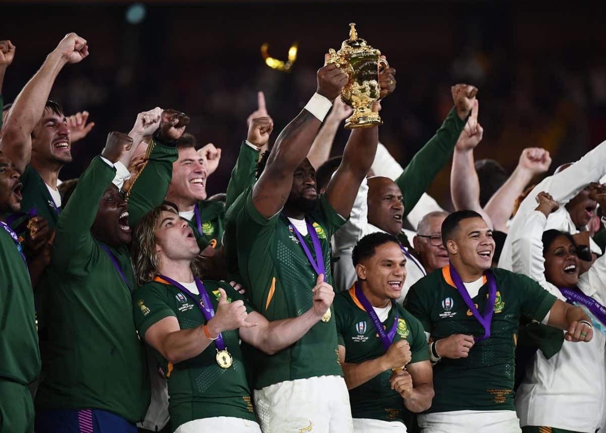 Champions together Springboks' World Cup triumph in picture