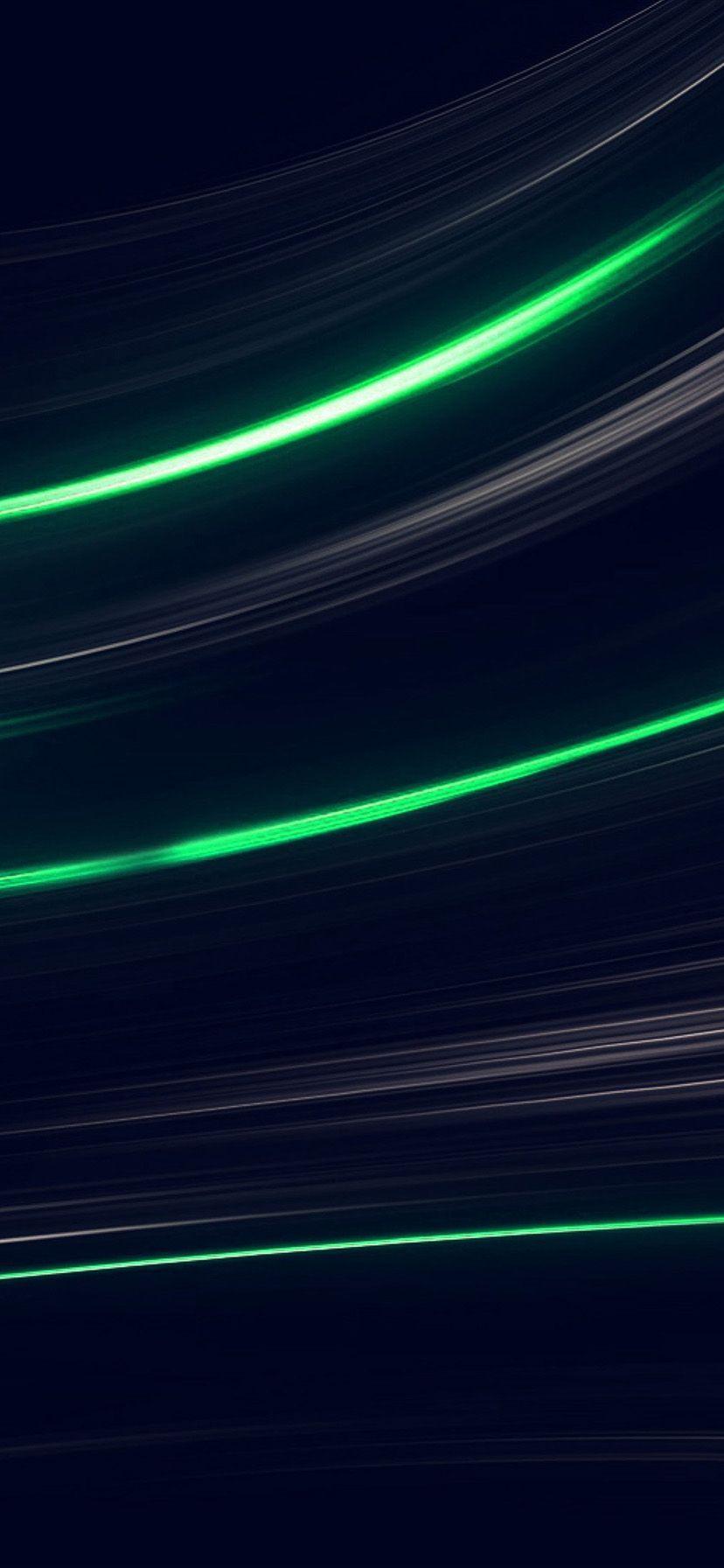 Iphone Xr Wallpapers For Curve Abstract Line Dark Green