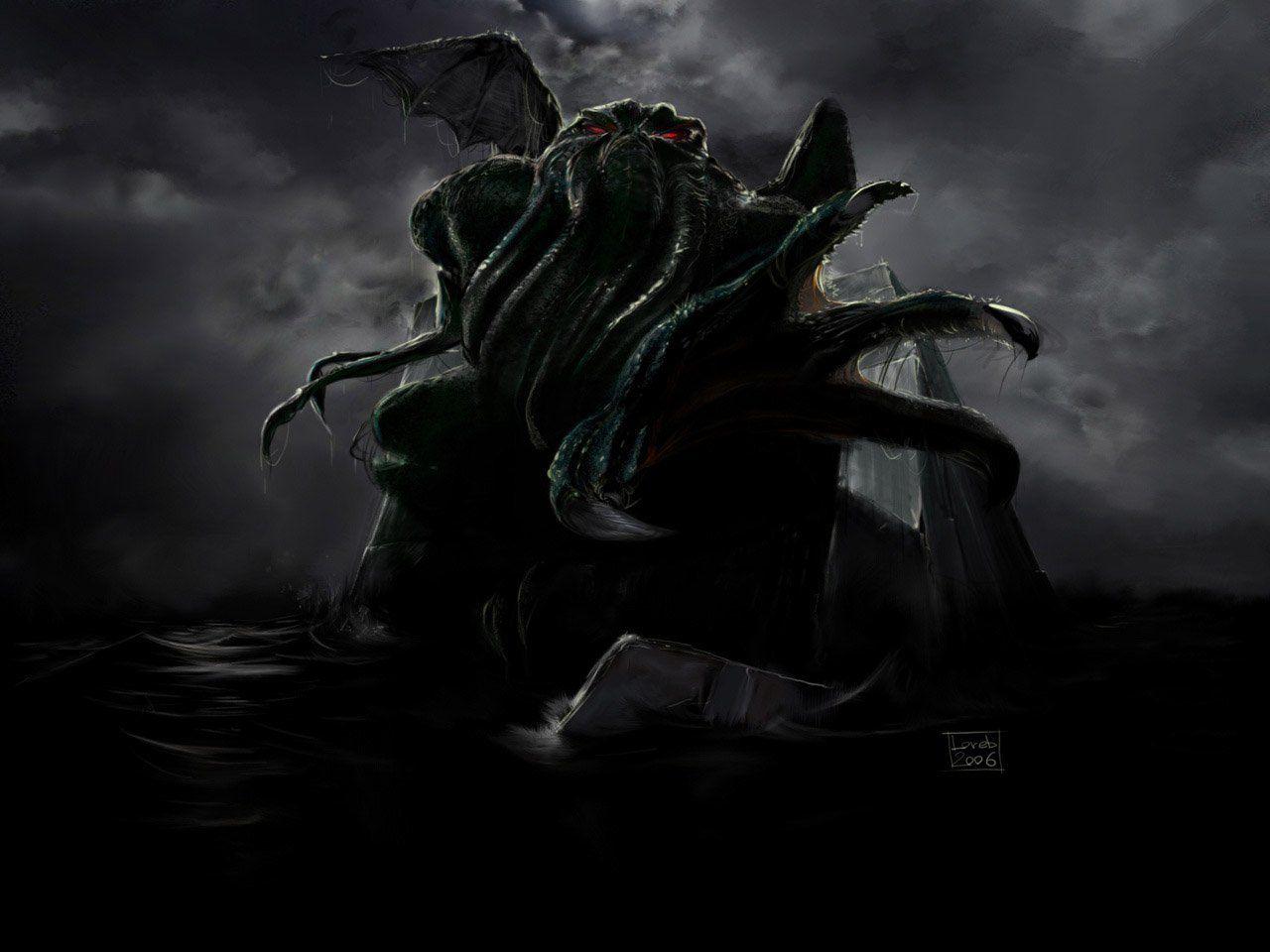 Download Scary Monster Wallpaper, Picture, Photo and Background. Cthulhu, Lovecraft, Scary wallpaper