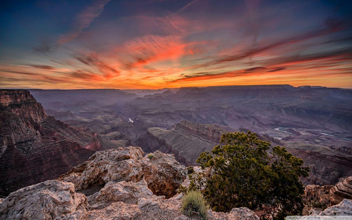 Sunset Lipan Point View Grand Canyon National Park Arizona Wallpapers ...