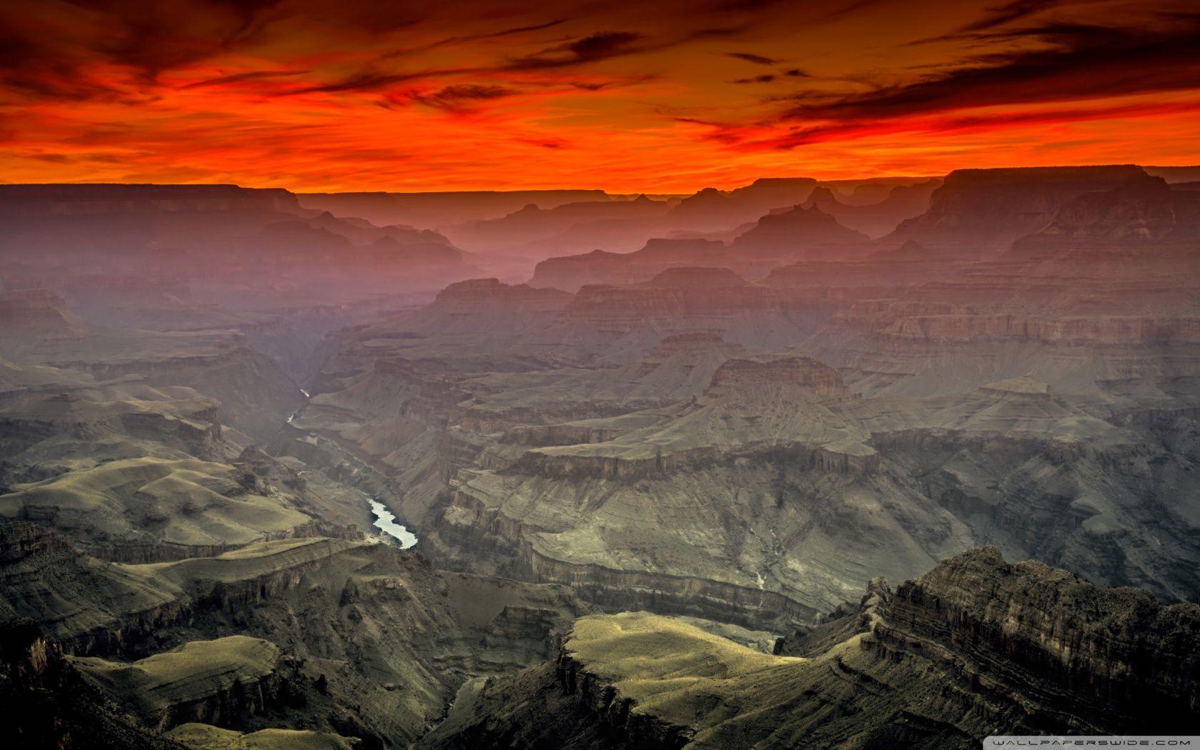 Sunset, Lipan Point, South Rim, Grand Canyon, Arizona Ultra HD