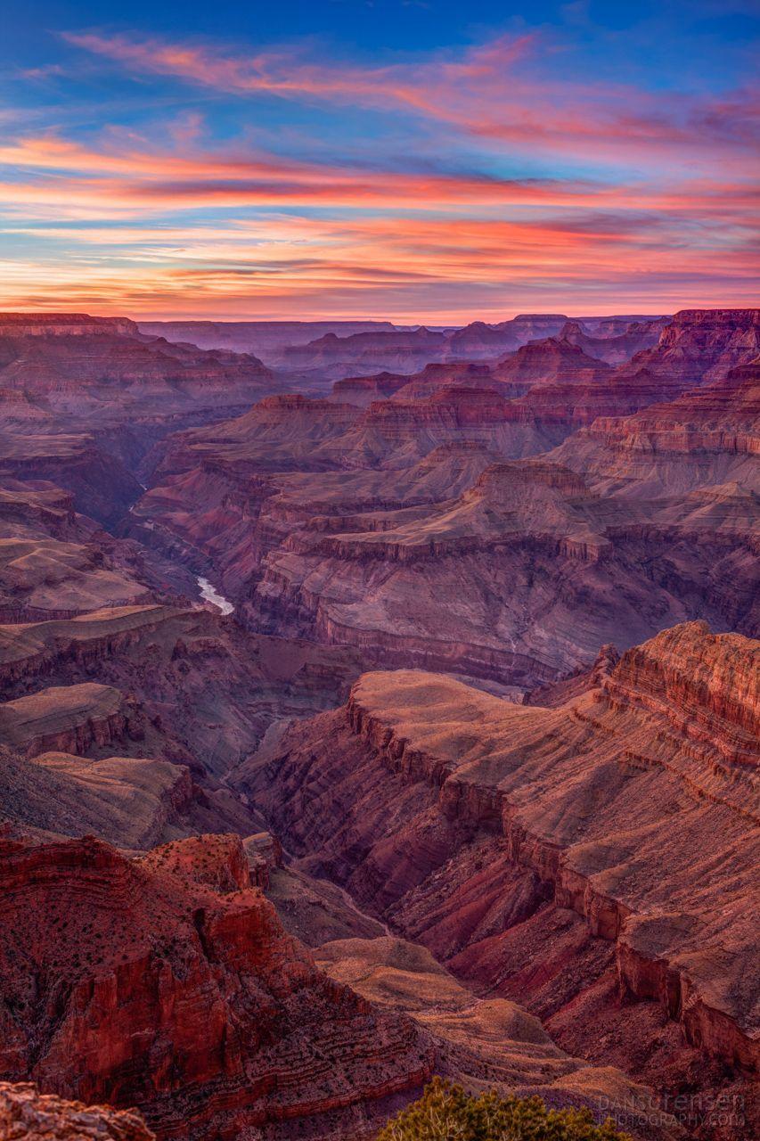 Sunset from Lipan Point at the Grand Canyon. Grand canyon sunset