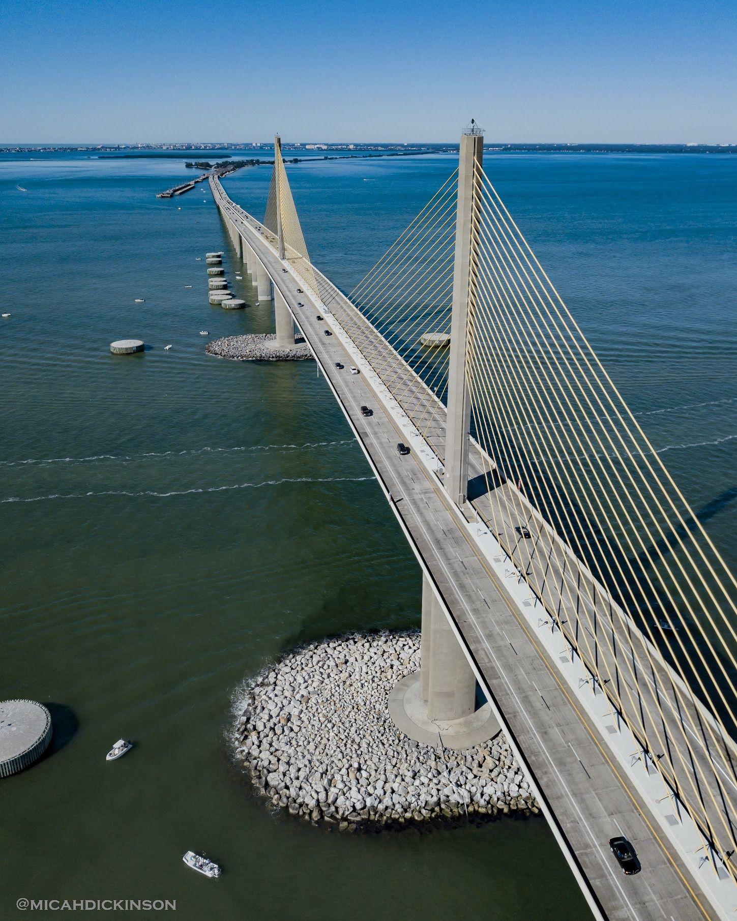 The Sunshine Skyway In FL, The World's Longest Cabled Stayed
