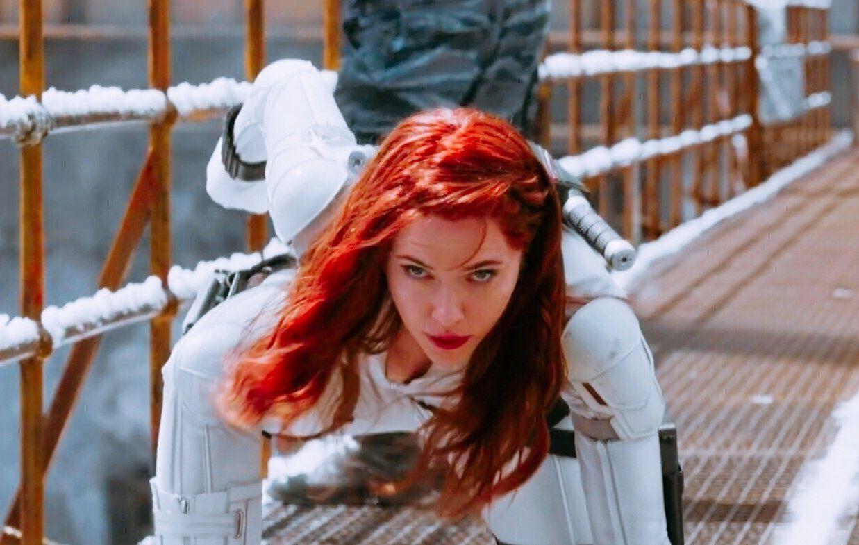 Scarlett Johansson in & as Black Widow Trailers