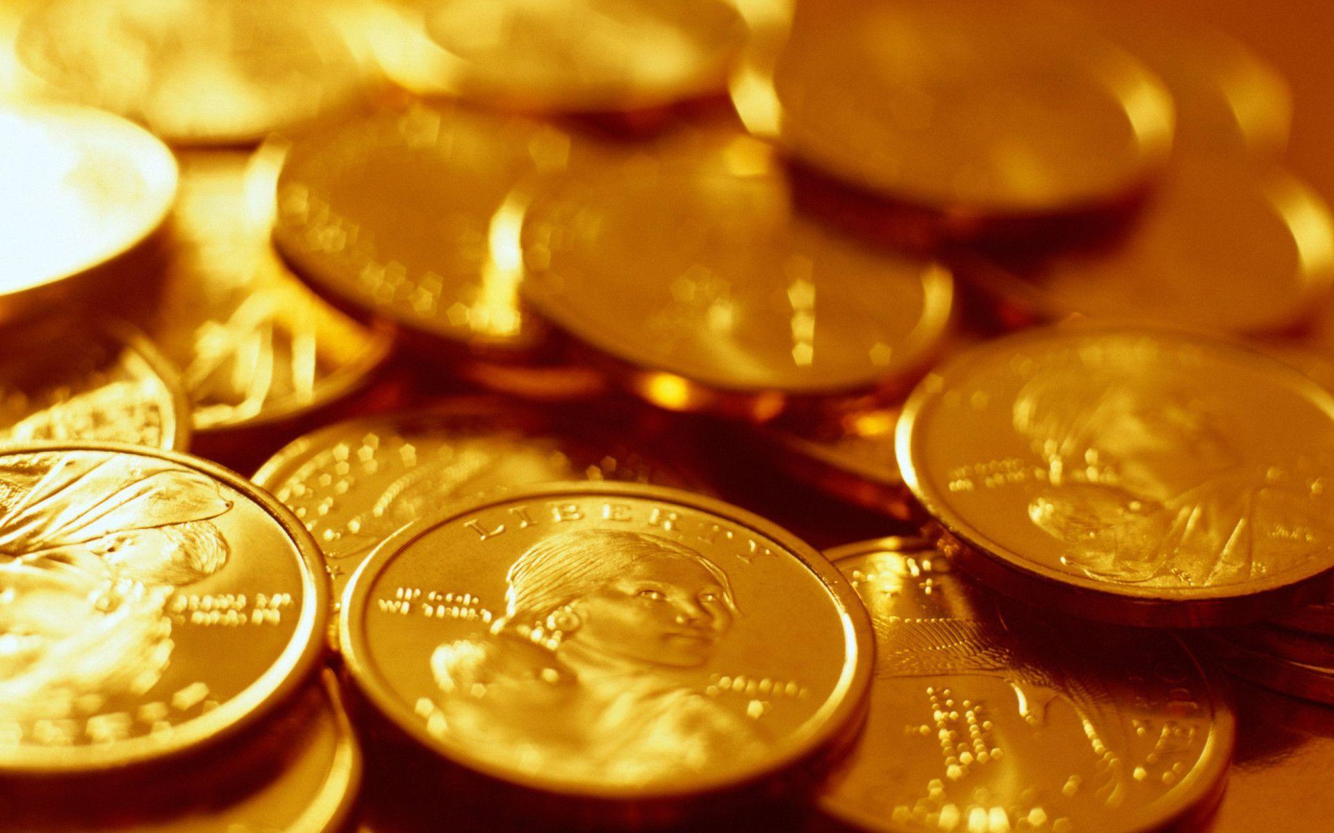 Gold Background HD. Gold coin wallpaper, Gold rate, Coins