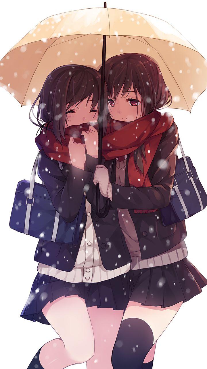 Anime Girl Bffs Wallpapers Wallpaper Cave