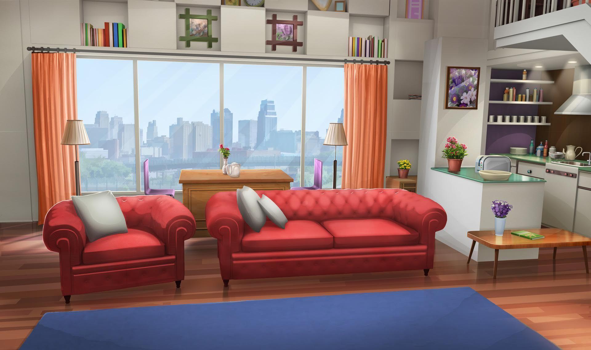 anime living room ay