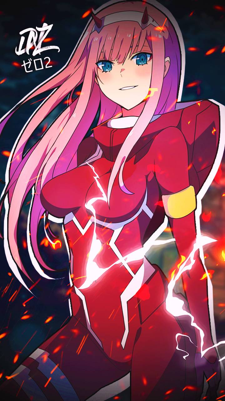 Zero Two Wallpaper Iphone Dark - 142 Zero Two Apple Iphone 6 750x1334