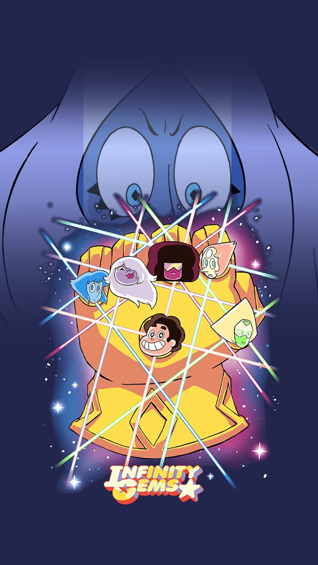 Someone asked for a phone wallpaper of the Infinity Gem artwork