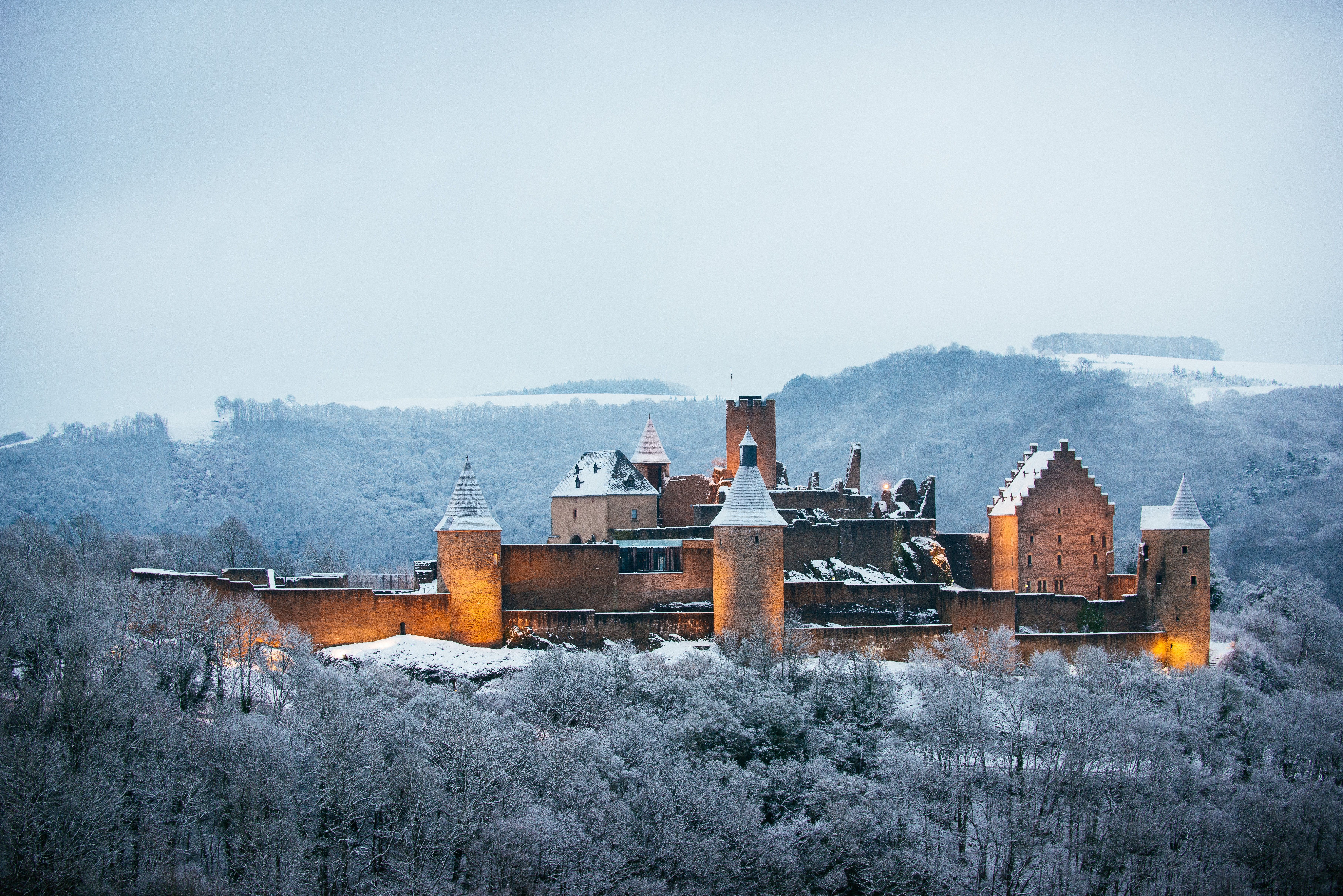K, #Winter, #Bourscheid Castle, K, #Luxembourg. World