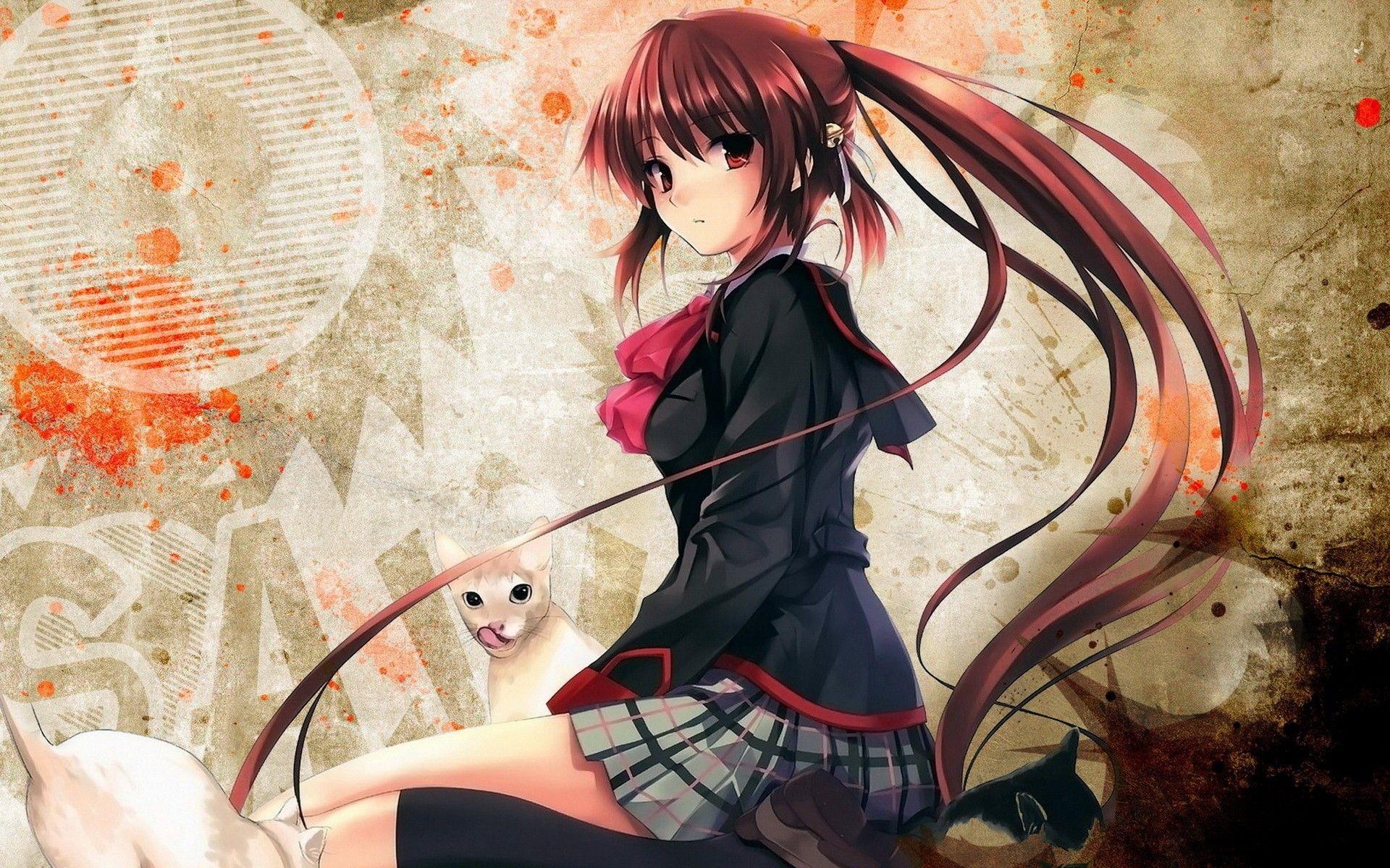 Anime Girls HD Background Download Desktop Wallpaper HD Image