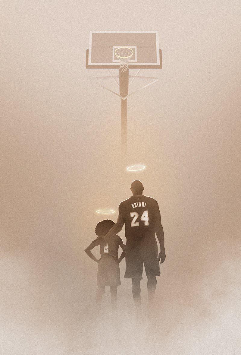 Release] wallpapers image of Kobe Bryant and Gigi . R.I.P :