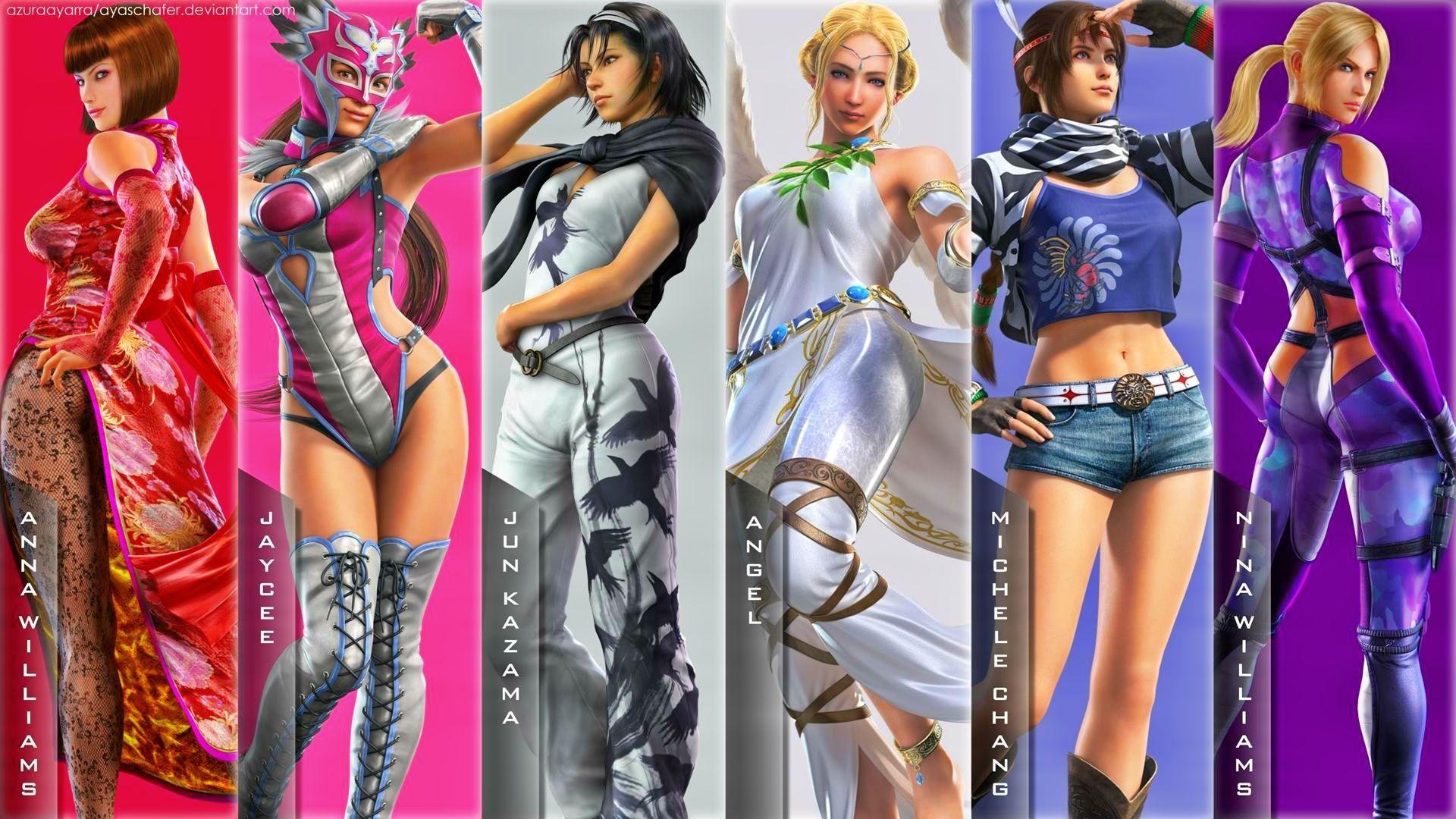 Tekken Girls. Girl wallpaper, Girl, Video game characters