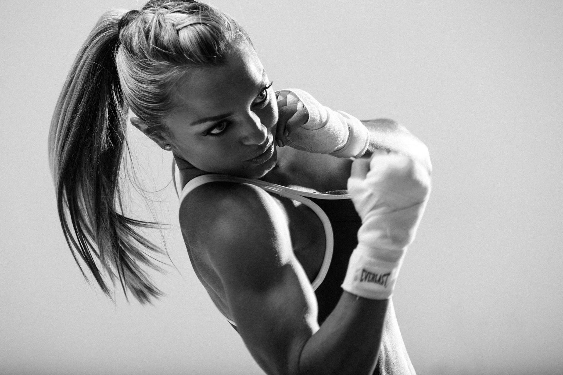 female boxer braids boxing fighter