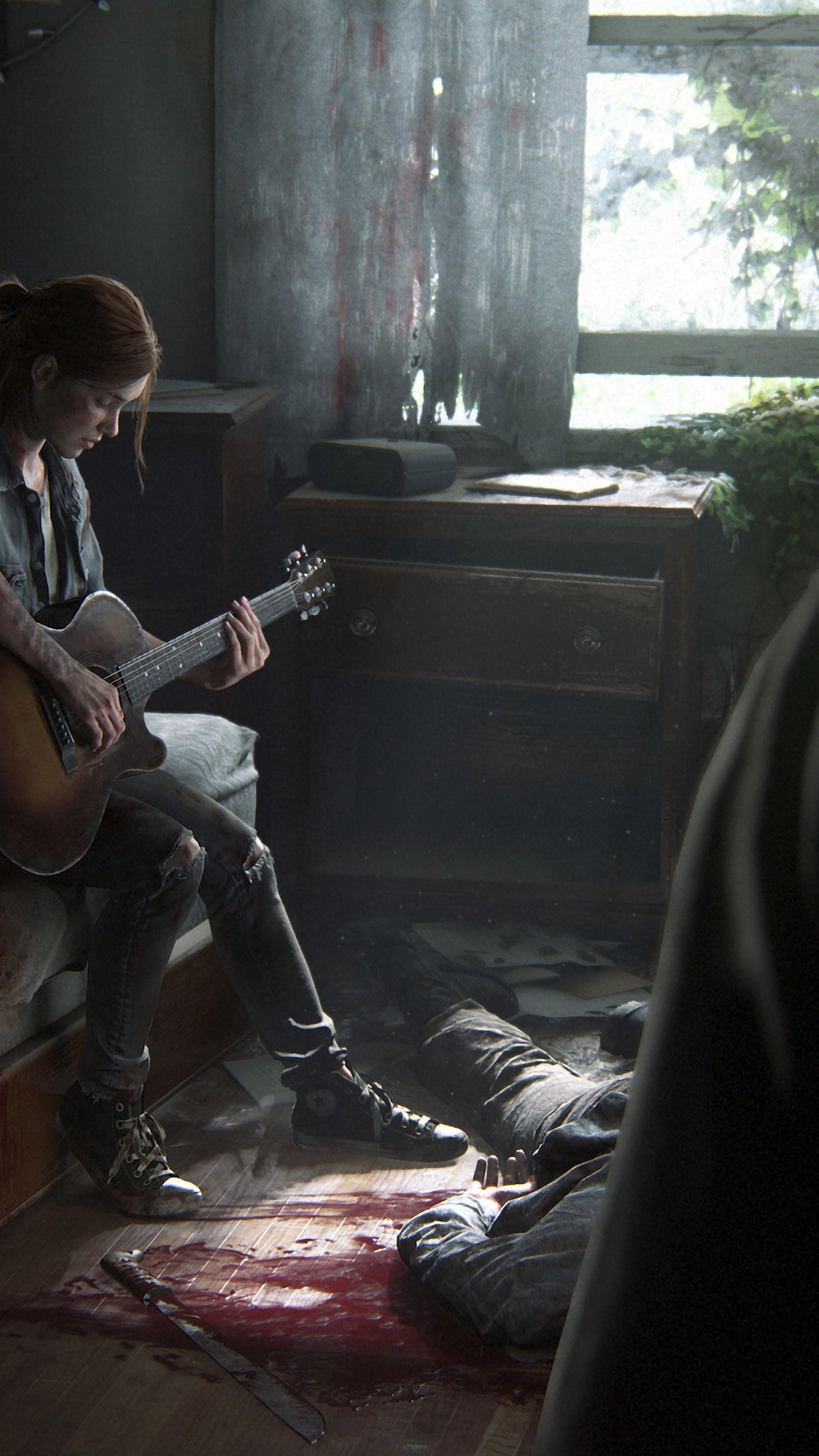 The Last of Us Part 2 Ellie Playing Guitar 4K Wallpaper