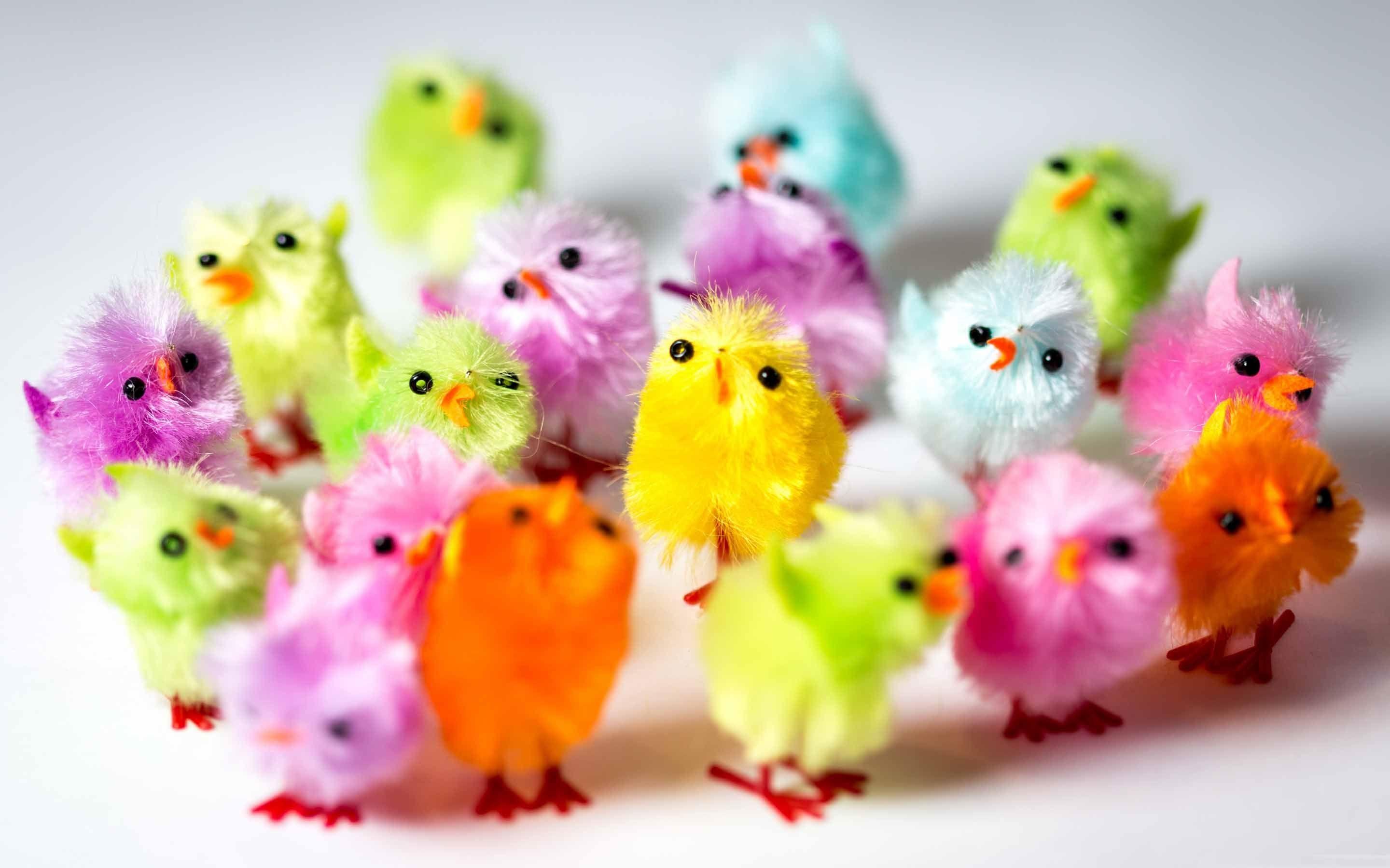 Colorful Easter Chicks Mac Wallpaper Download