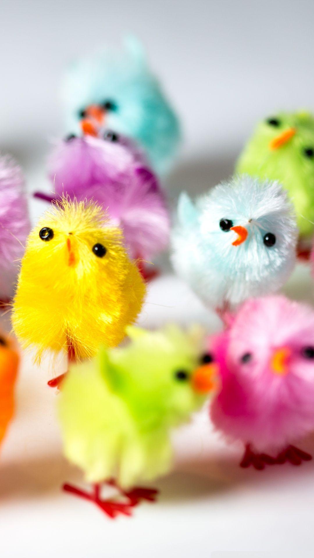 Colorful Easter Chicks Ultra HD Desktop Background Wallpaper