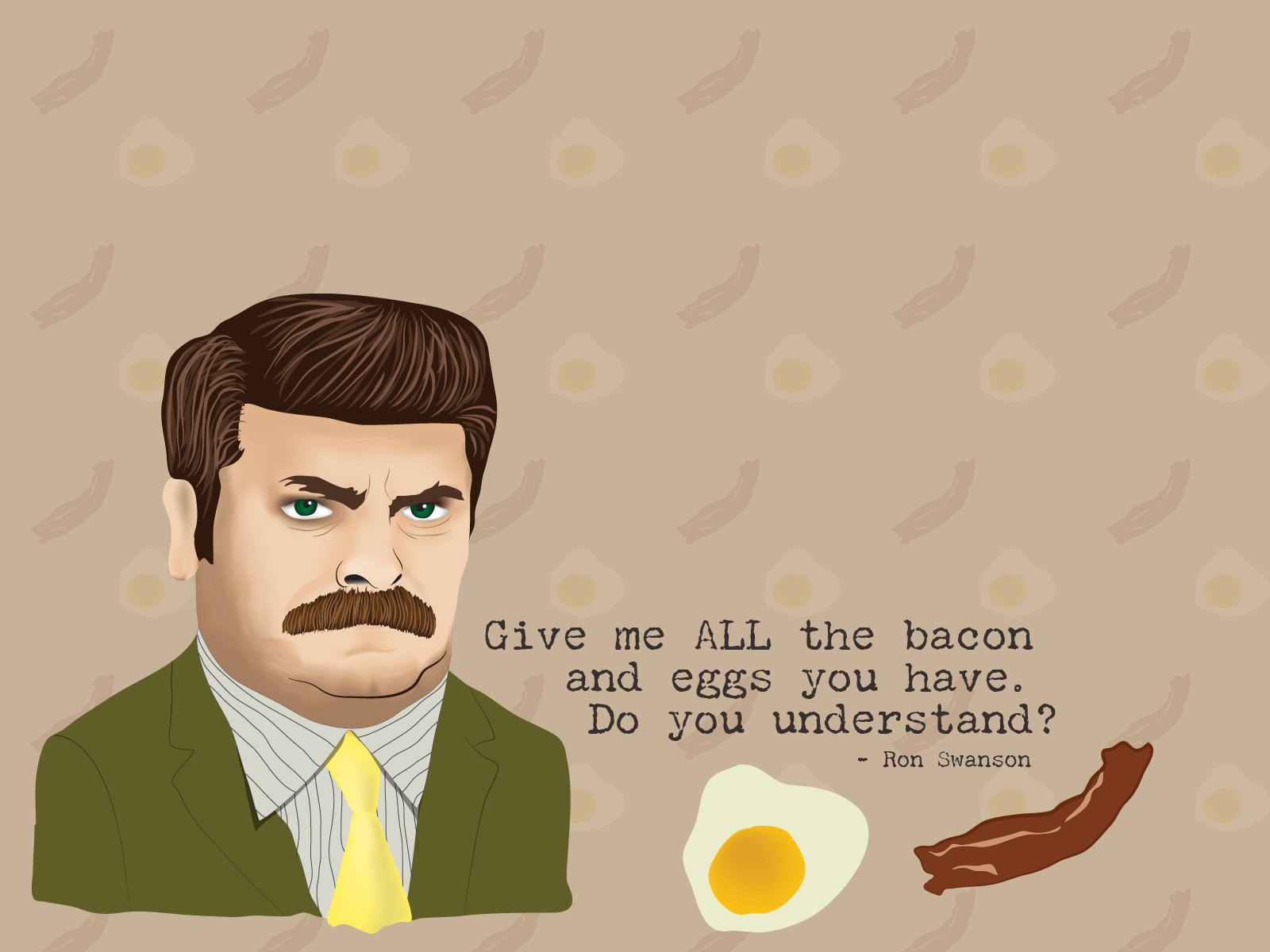 Ron Swanson HD Wallpaper and Background Image