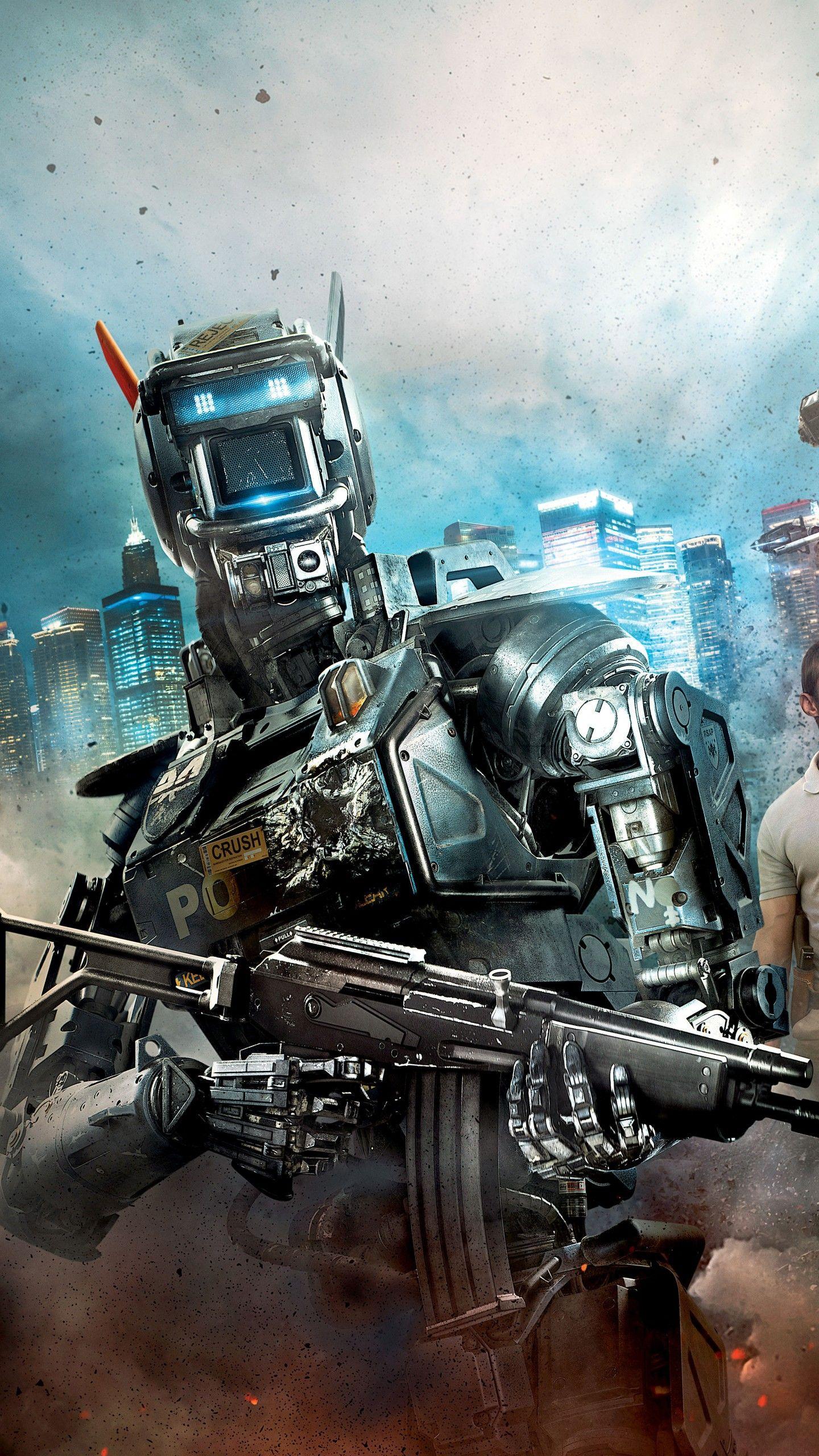 Wallpaper Chappie, Police, Droid, Robot, Dev Patel, Movies