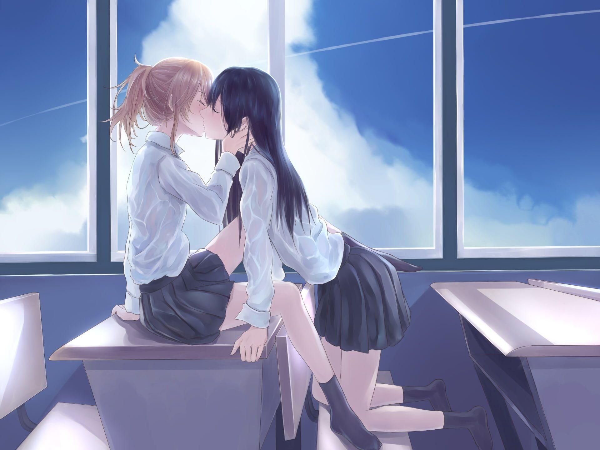 Aihara, anime, citrus, kiss, mei, schoolgirls, tagme, yuri, yuzu