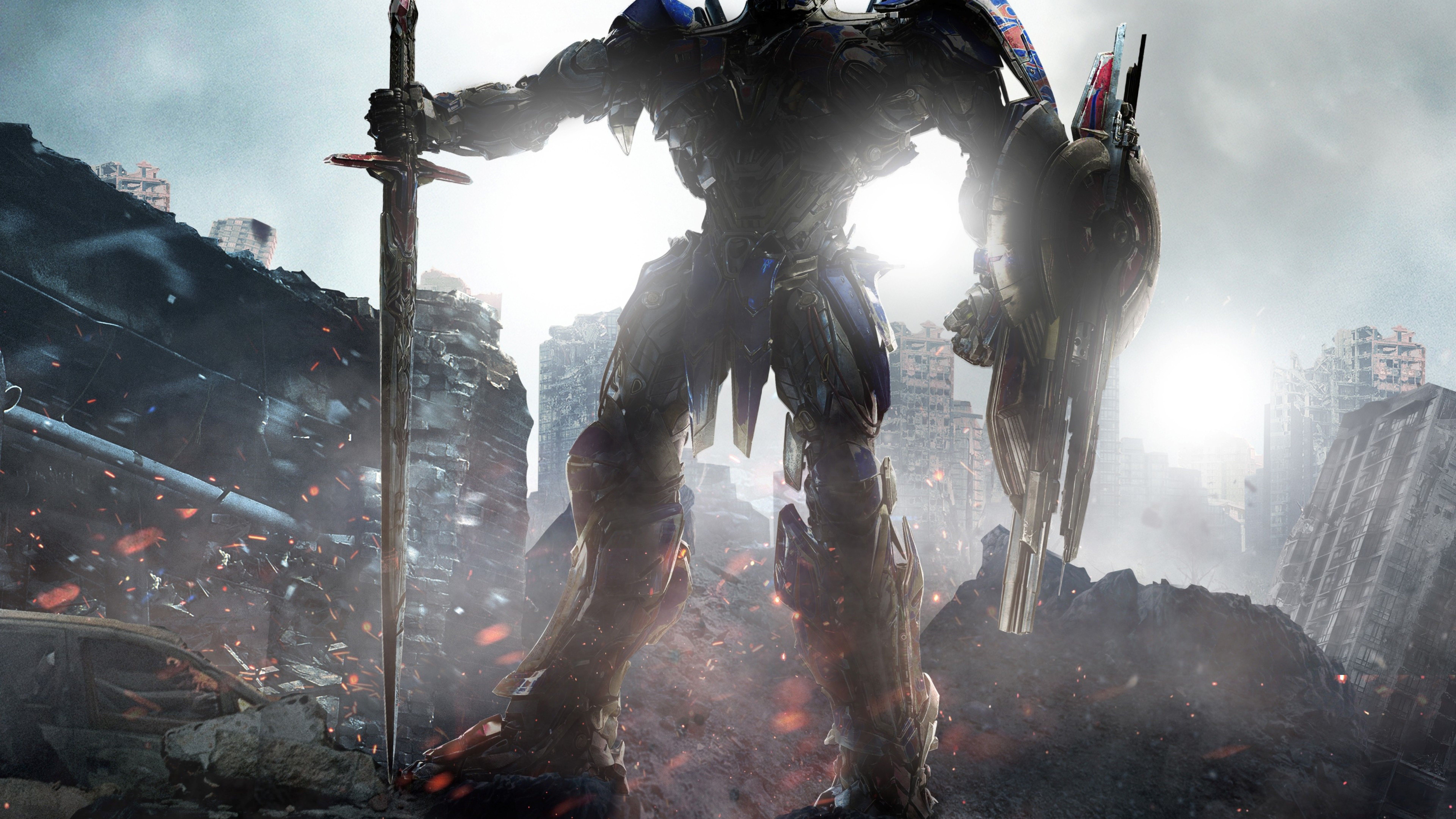 Optimus Prime Transformers The Last Knight 8K Wallpaper