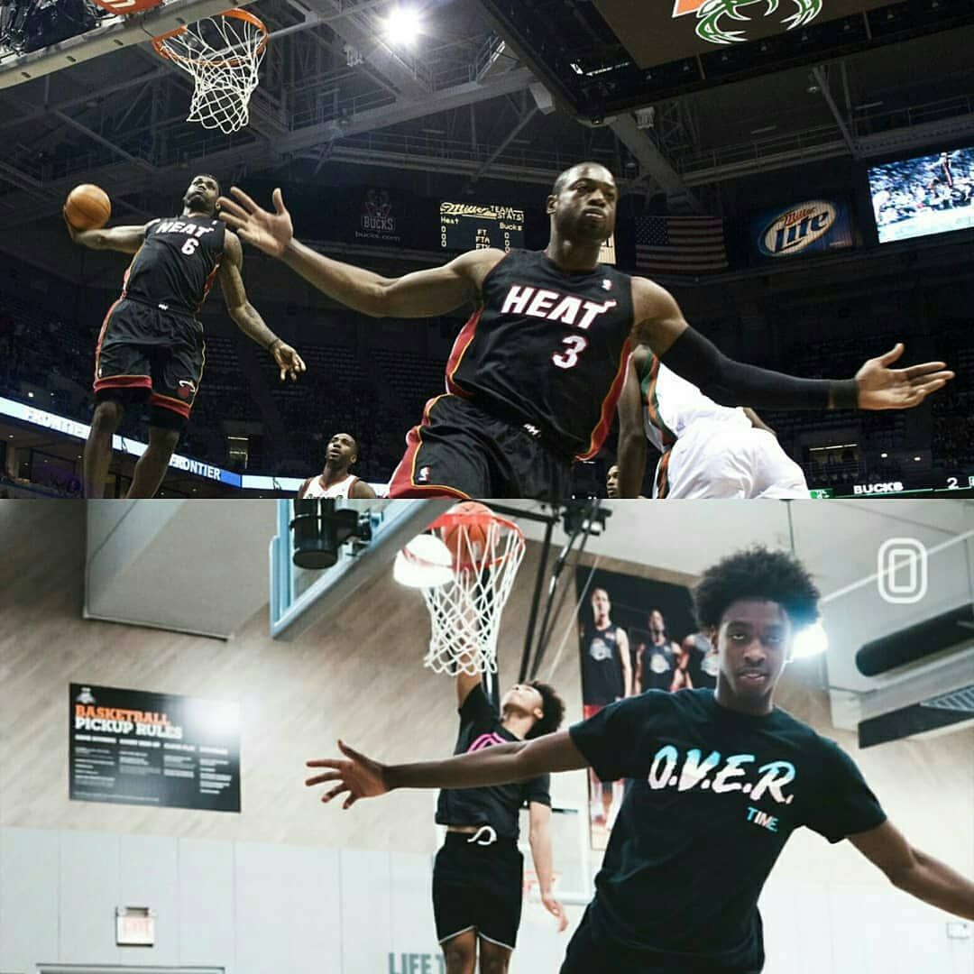 YnG & recreated the DWade & LeBron iconic photo