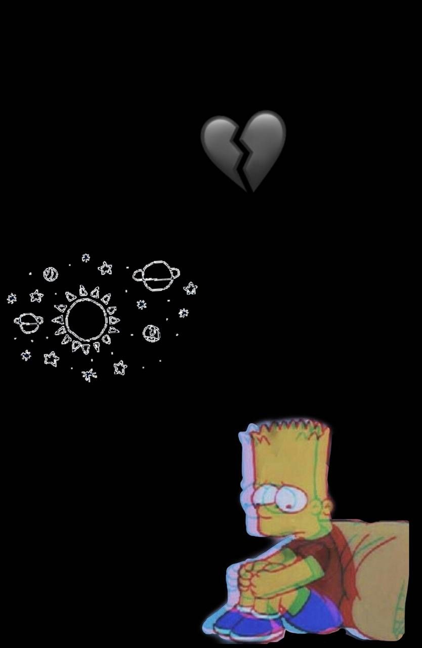 1080X1080 Sad Heart Bart - 20 Bart Simpson Sad Pictures And Ideas On