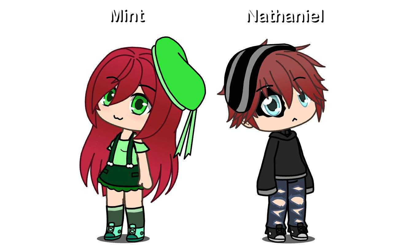 new OCS! They're Siblings, the girl is Mint and the Boy is