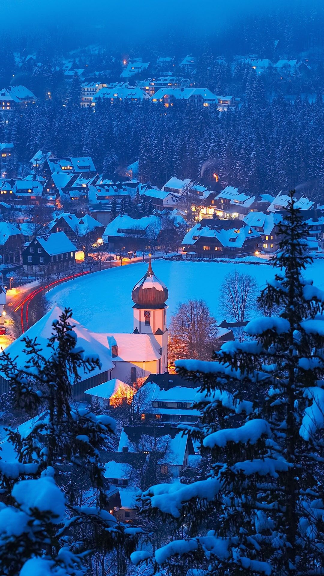 Winter in Hinterzarten, Black Forest (Schwarzwald), Baden