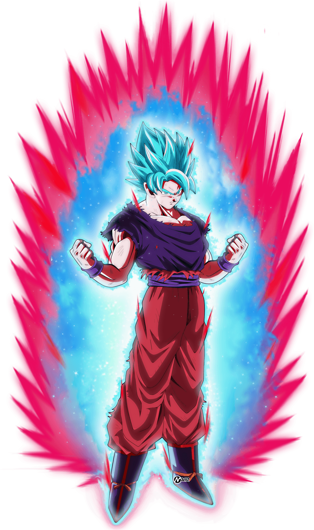 Goku ssgss blue kaioken x20  Goku wallpaper, Dragon ball super