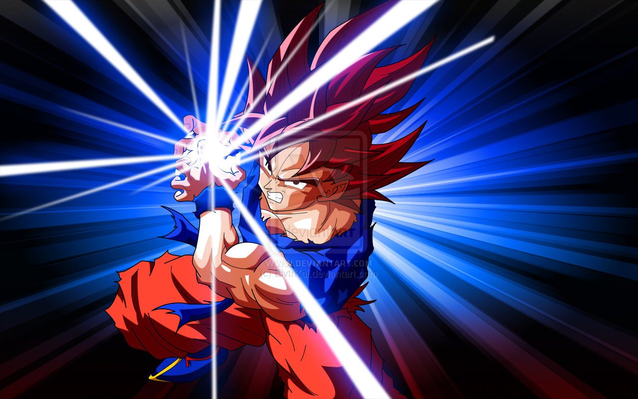 Free download Goku Kaioken Kamehameha by ElvtrKai [1280x800]