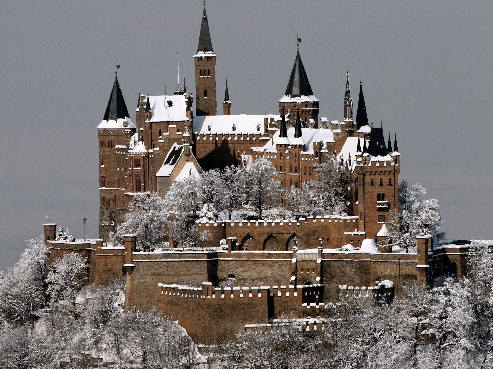 Hohenzollern Castle Winter Wallpaper. Free HD Downloads