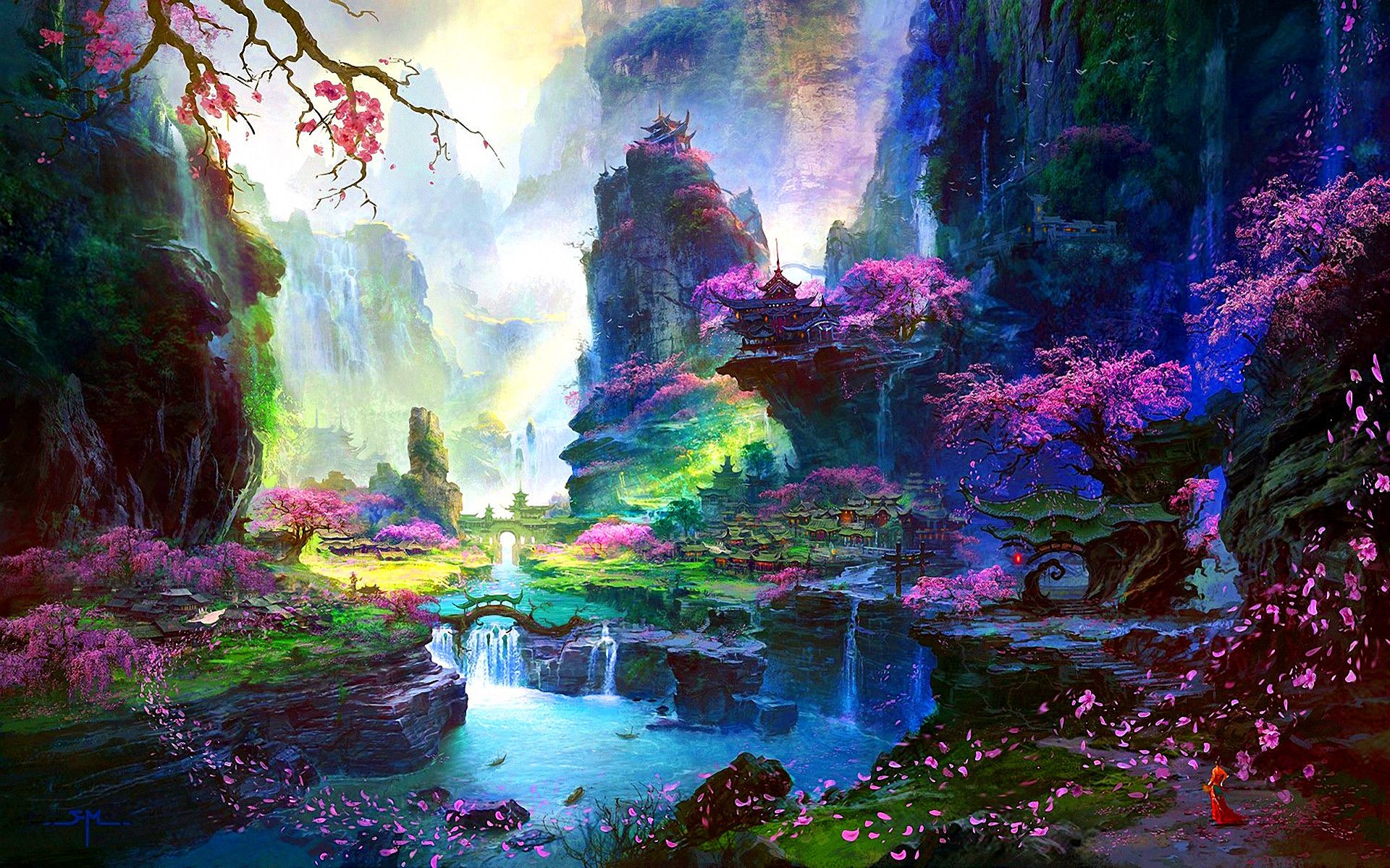 Anime Fantasy Landscape Wallpaper