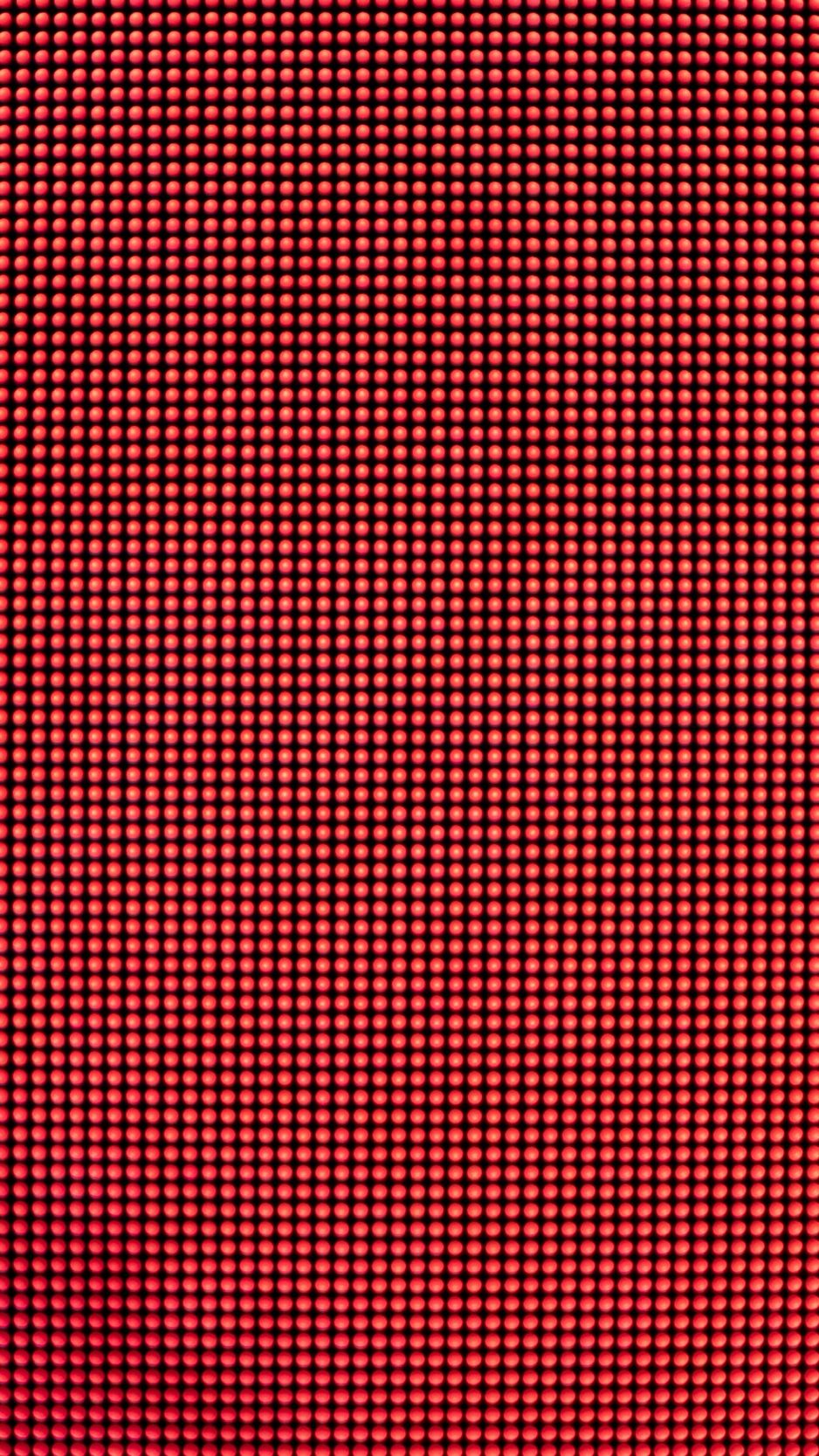 Download wallpaper 938x1668 texture, red, dots, pixels, surface