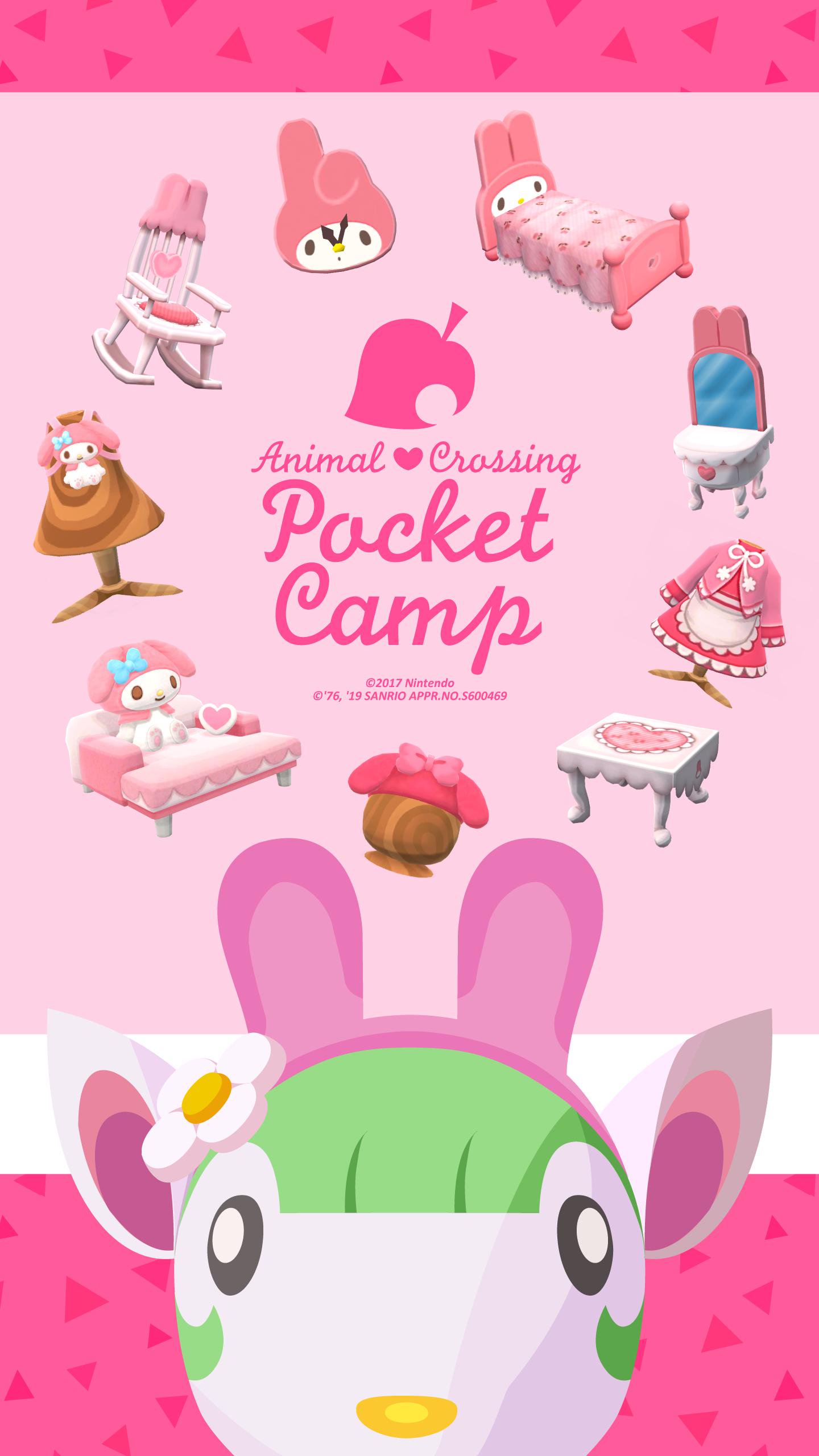 New wallpaper! Official set of Animal Crossing Sanrio phone wallpaper released, get them here Crossing World