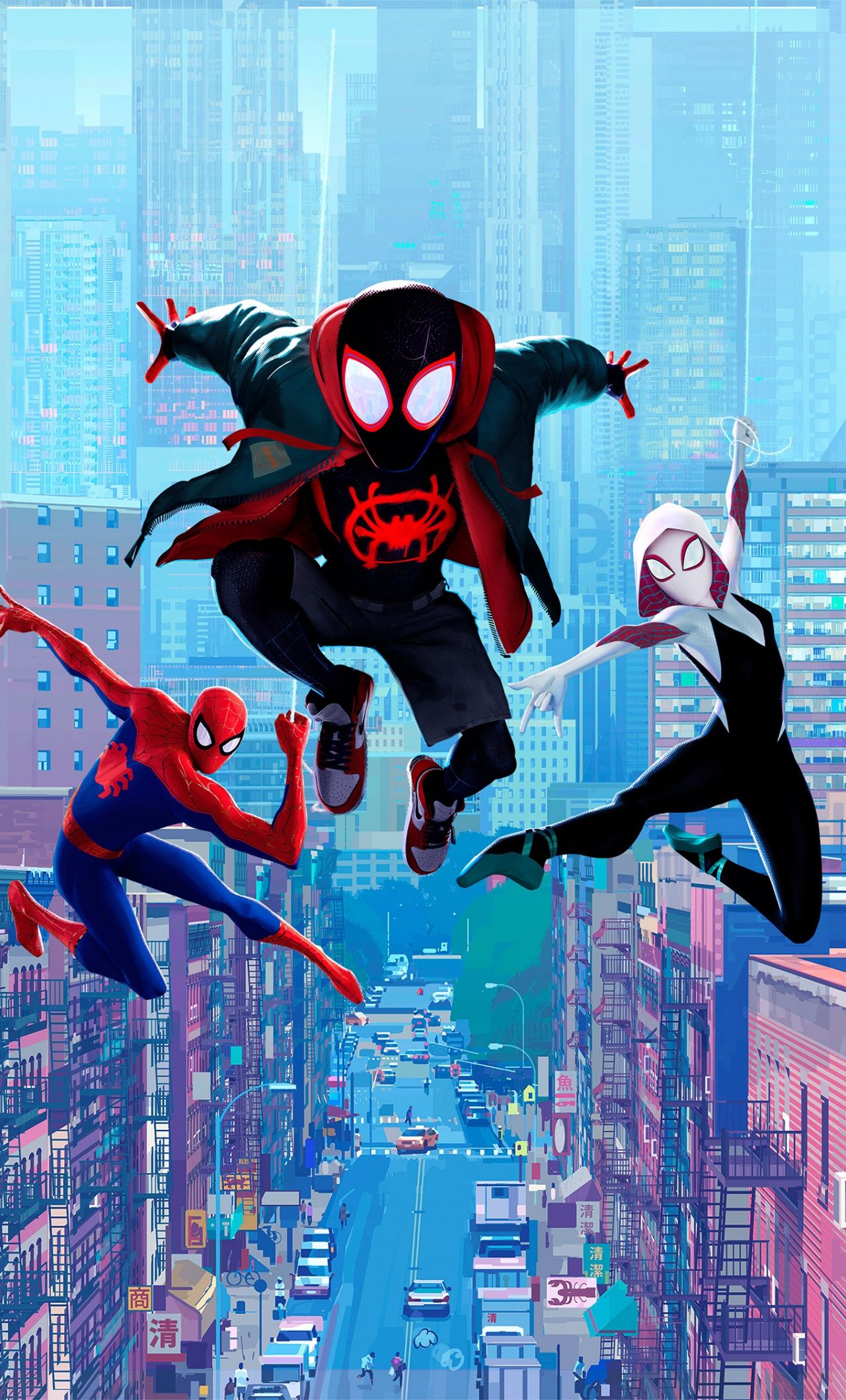 Download Movie, Fan Art, Spider Man: Into The Spider Verse Wallpaper, 1280x IPhone 6 Plus