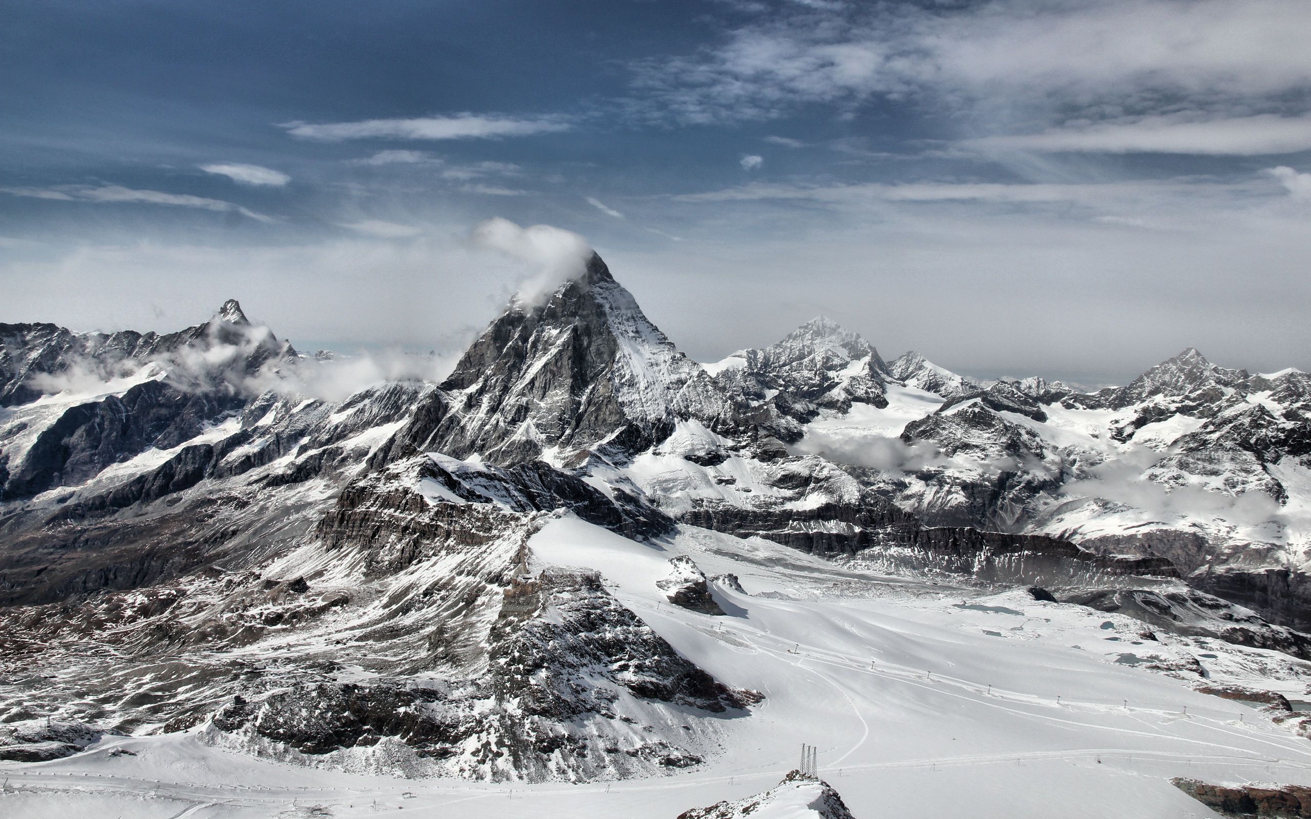 Mountains Snowy Wallpaper Free Download Matterhorn